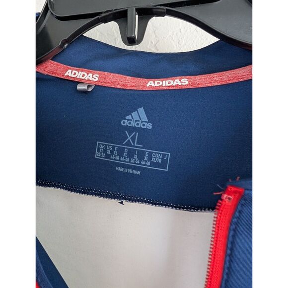 Adidas Golf Sleeveless Quarter-Zip Top Navy White XL Doral Hills - Picture 3 of 6